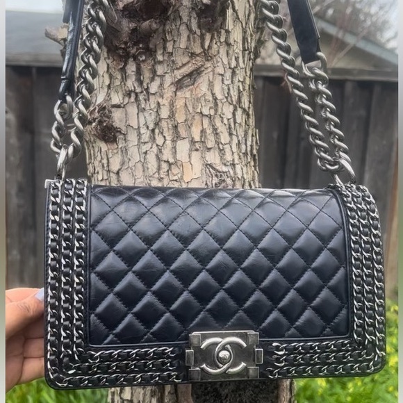 ❌Reserved❌Chanel Limited Edition Chain Meduim Boy Bag - Picture 3 of 12